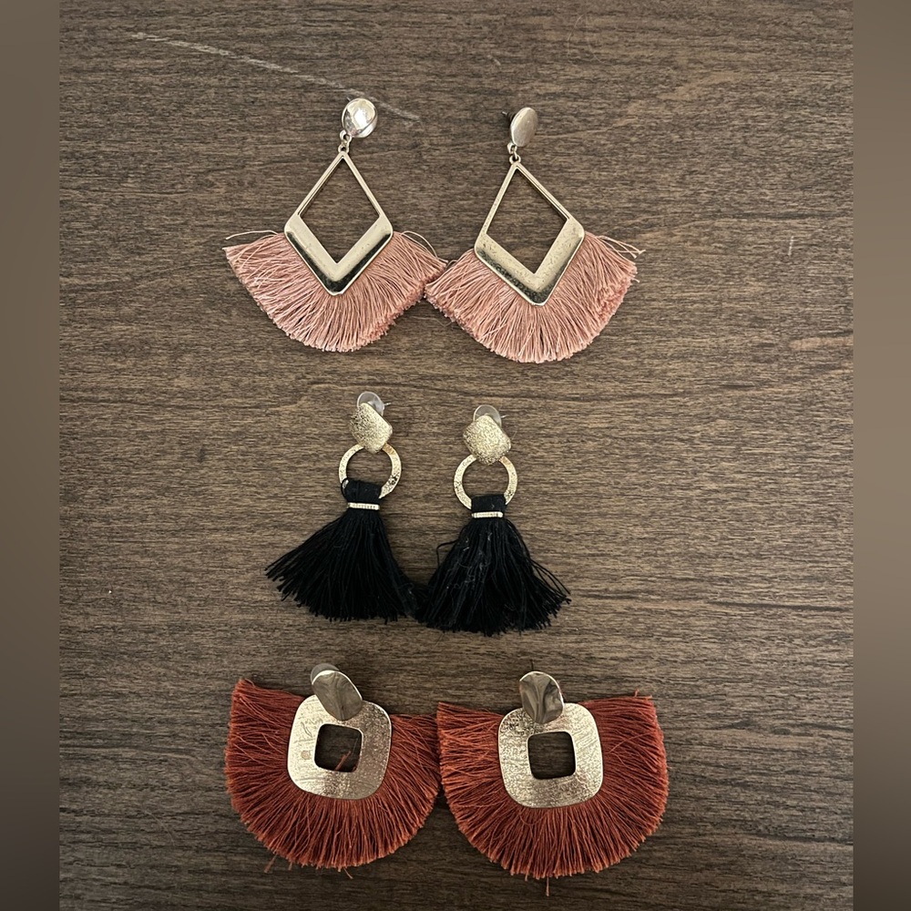 Tassel Earrings 3 Pack